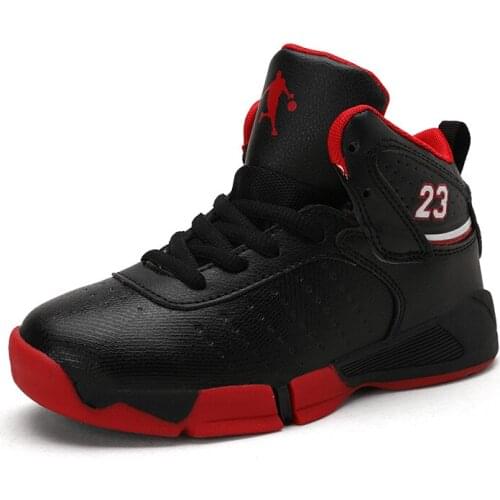 KIKIDS Boys Basketball Shoes High Quality Top Soft Non-Slip Kids Sneakers Thick Sole Children Sport Kid Outdoor Trainer Shoes