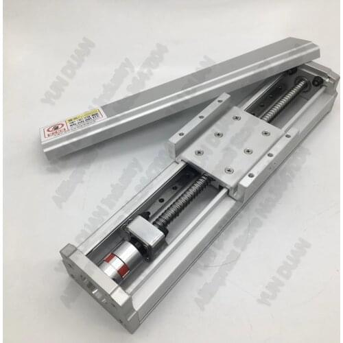 800mm Stroke 4PCS Sliders Module Fully Enclosed Guide Linear slide 16mm Ballscrew Sliding Table Dustproof for CNC Spot welding