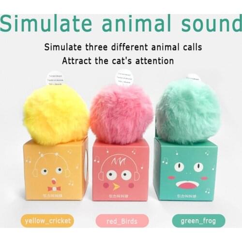 Interactive Cat Ball Toys Plush Electric Catnip Sound Cat Selfplaying Kitten Toy Pet Ball Pet Supplies Products Toys for Cats