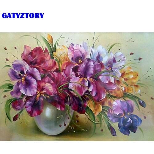 DIY Diamond Painting Flowers New Arrival Full Drill Square Diamond Embroidery Wall Art Picture Of Rhinestones