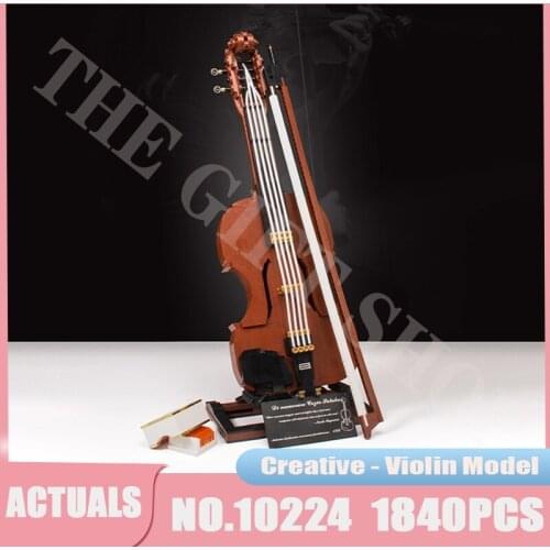 Creative Violin Model 10224 MOC Modular Building Blocks Ideas Educational Toys Kids DIY Birthday Christmas Gifts