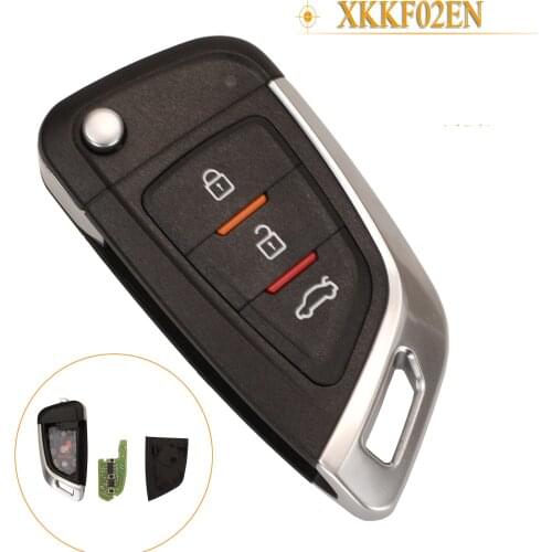 Kutery 3 Buttons Universal Remote Control Car Key For Xhorse VVDI/VVDI 2 Fob XKKF02EN