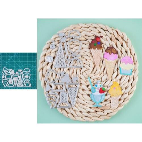 Metal Cutting Dies Cut Die Mold New Ice Cream Water-ice Decoration Scrapbook Paper Craft Knife Mould Blade Punch Stencils Dies