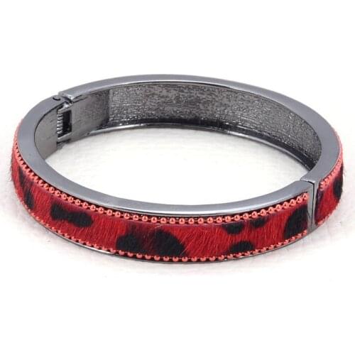 Miasol Fur European Openable Bangles With Ball Chain Bracciale Girls Women Bracelets Bangles Jewelry Gifts