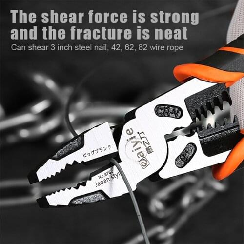 Multifunctional Wire Stripper Crimping Pliers Needle Nose Nipper Cable Cutter Stripping Crimping Heavy Duty Home Repair Tools