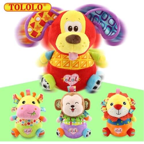 NEW 4 types Animal Tumbler Doll Roly-poly Baby Toys Newborns Sweet Bell Music Roly-poly Learning Education Toys Gifts