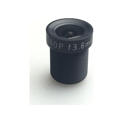 Security Lens 3.6mm 2.0MP 1080P 1/2.7'' For HD Full HD AHD /CVI/ TVI / IP Camera M12*0.5 MTV Mount Fixed LENS