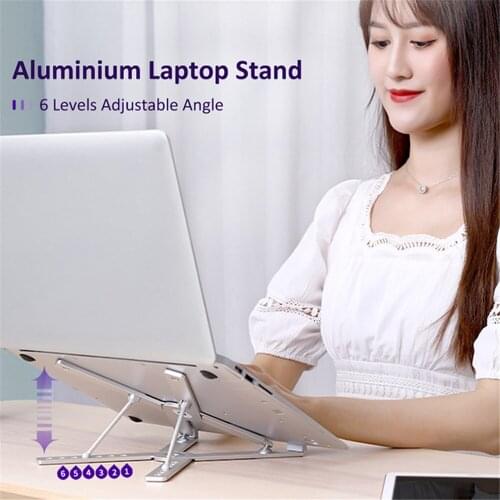 Durable Aluminum Stand Folding Bracket Cooling Portable Base for Notebook Laptop Accessories