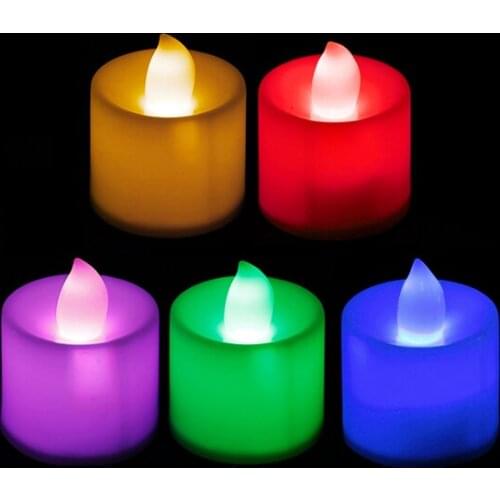 Romantic Flameless Battery Operated Electronic LED Candle Light Wedding Christmas Holiday Decoration Atmosphere Indoor Light
