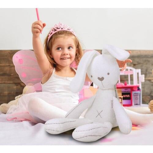 52CM Kawaii Stuffed Animal Cute Plush Toy Hugs Dolls Stitch Bunny Toy 3 Colors Soft Pillow Room Sofa Decor Chidren Girls Gifts