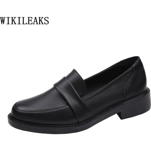 Patent Leather Casual Harajuku Shoes Low Heels Loafers Women Slip on Lolita Shoes for Women Korean Fashion Zapatos Mujer Zapatos