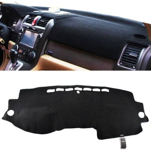 Protective Dashboard Cover For Honda CRV 2007 to 2011 Left Drive Mode Polyester Fabric Non-Slip Dash Mat Protector Sunshade Pad