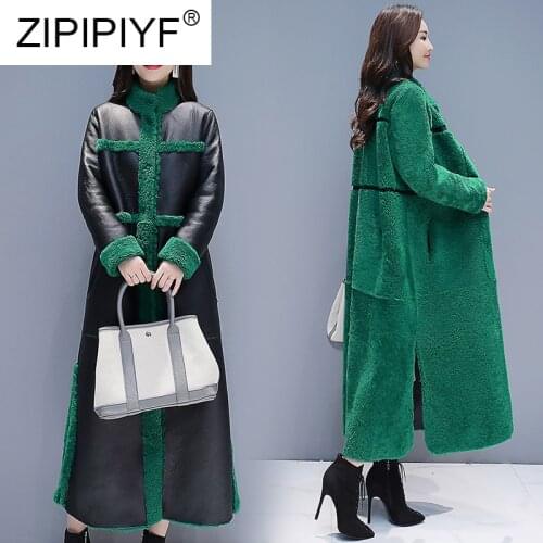 ZIPIPIYF Women's Leather Down Jackets