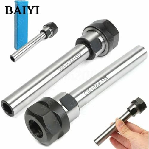 1pc Collet Chuck Holder C8 C12 C16 C20 for ER8 ER11 ER16 ER20 Collet 100L 150L Extension Straight Shank ER11A ER16A ER20A