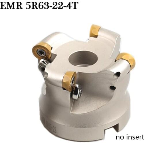1pc EMR 5R 63 22 4T Face Milling Cutter Holder Indexable CNC Lathe Machine Tool for RPMT RPMW RDMT Round Carbide Inserts