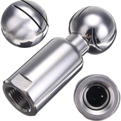 1pcs x Stainless Steel 0.5'' Rotary Spray Ball Female Thread CIP Tank Cleaning Head