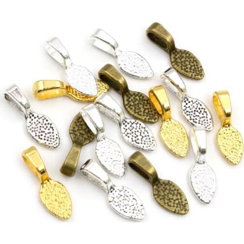 15x5mm 21x7mm 40pcs Antique Silver Plated/Bronze/Gold Colors Bail Connectors Handmade Charms Pendant:DIY for bracelet necklace
