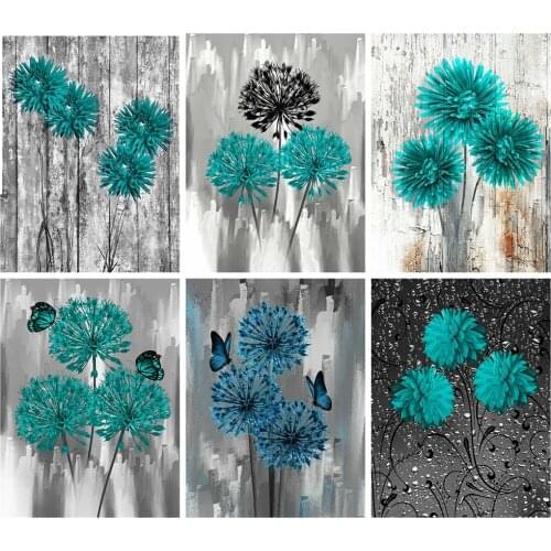 5D Diamond Painting Full Boor Square Flower Diamond Border Work Sale Horse Flower Photos From Stones Mosaic Wall Art