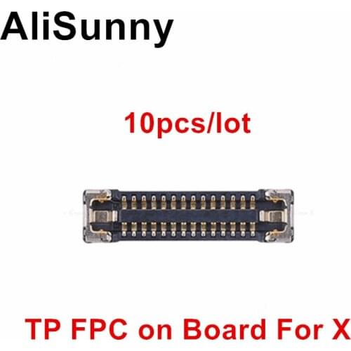 AliSunny 10pcs 3D Touch TP/ LCD FPC Connector for iphone X XR Digitizer on Logic Board Montherbord