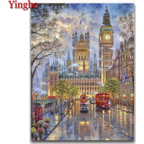 5D DIY Diamond Painting Full Square New Arrival London street landscape Diamond Embroidery Needlework Home Decor Gift