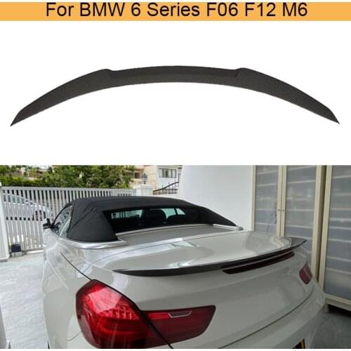 Car Rear Wing Spoiler for BMW 6 Series F06 F12 Sedan Coupe 2012 - 2016 Carbon Fiber Trunk Lip Spoiler Boot Lid Not F13