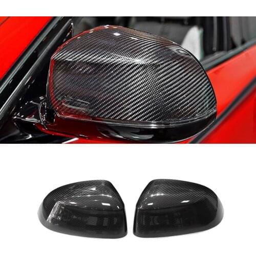 Car Accessories Carbon Fiber Side Rearview Mirror Frame Cover Replacement Sticker Decoration for BMW X3 X4 X5 X6 F25 F26 F15 F16