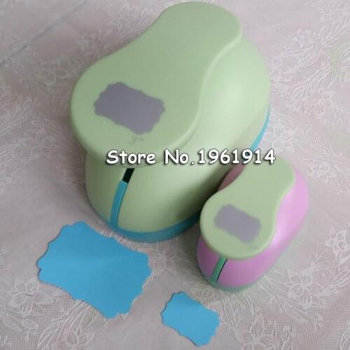 Free ship 2pcs Polygon (1pc 3" and 1pc 1.5") craft punch set Punch Craft Geometry Scrapbooking Hole Puncher Tag Shaped Punches