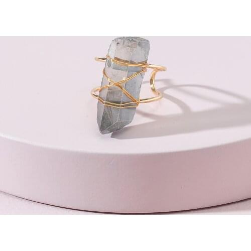 GSOLD Rings With Crystals
