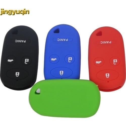Jingyuqin 20PCS New Arrivel 4 Buttons Silicone Car Key Case For Honda Car Key Case Cover Car-styling