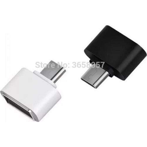 Mini Micro USB OTG to USB 2.0 Mini OTG Adapter Compatible for Samsung Android Tablet White black