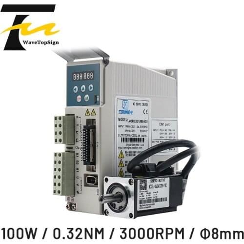 AC Servo Motor Driver Set JASD2002-20B+40JASM01230K-17BC 40JASM01230K-17BC-SC 100W 0.32NM 3000rpm
