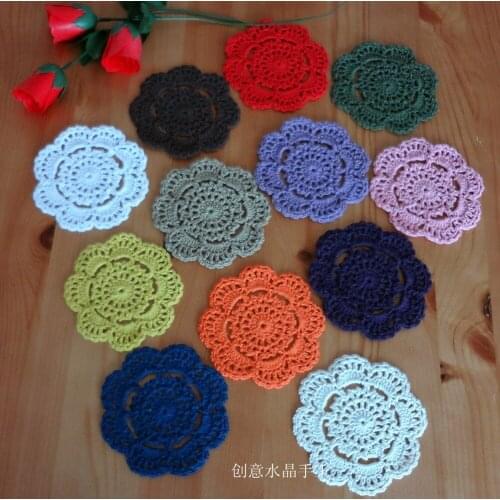 2016 new fashion arrival 20 pic/lot cotton crochet lace felt as innovative item for households fabric doilies as coaster mats