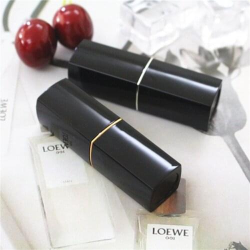 Wholesale 12.1mm Empty Black Lipstick Bottle Tubes Containers Lipblam Bottles Packaging Lipstick Package Lip Bottles