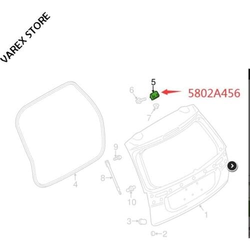 Tailgate hinge for M-itsubishi Outlander OEM: 5802A456