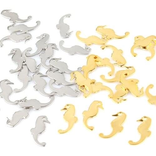 20pcs/lot 15*6mm Stainless Steel Accessories Cute Bird Charm Animal Pendants For Making DIY Jewelry Handmade Accessories