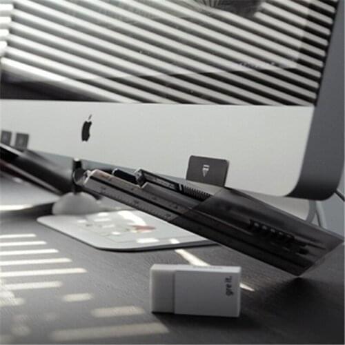 Transparent - Trapezoid Creative Pencil Holder Cup Pencil Ruler Organizer Container Pen Holder Desktop Organizer Storage，2 Pcs