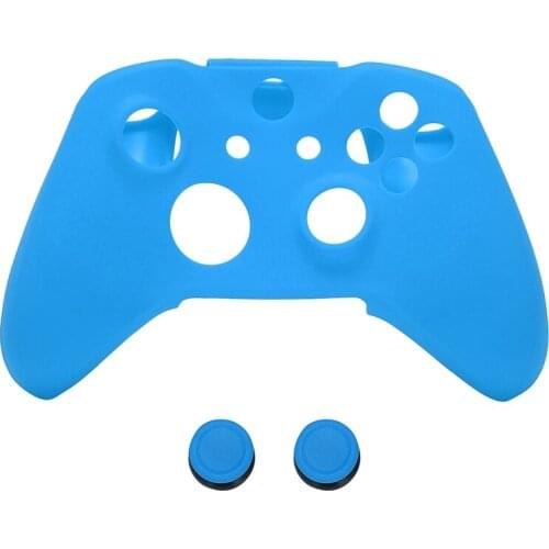 Movement Sensor Game Gamepad Handle Silicone Case + Height Increase Cap Protective Sleeve Accessory for XBOXONE