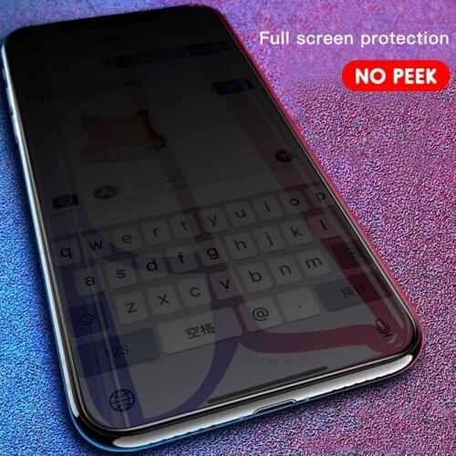 9H Anti-Spy Protective Glass on the For iPhone 7 X XR XS Max Privacy Screen Protector For iPhone 7 8 10 6 6S Plus Tempered Glass