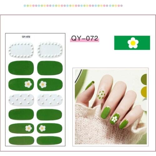 1Pcs 3D Flower Heart Full Cover Nail Art Stickers Self-adhesive Decal Manicure Decor Nails Accessories Fashion Manicure Sticker