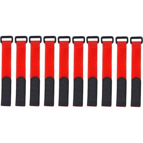 10pcs/set Reusable Fishing Rod Tie Holder Strap Suspenders Fastener Hook Loop Cable Cord Tie Belt Fishing Tackle Box Accessories