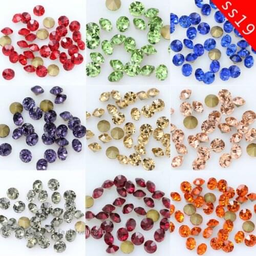 1440p ss19 4.5mm color Pointed Back czech Crystal Rhinestone jewels Glass strass stone Nail Art Gems necklace earring repair
