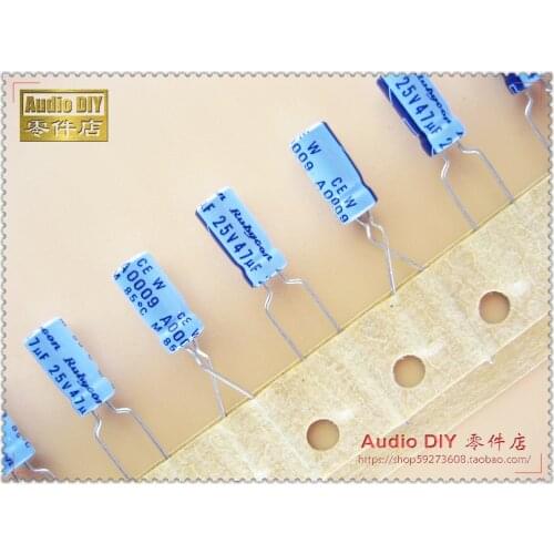 2020 hot sale 30PCS/50pcs Rubycon old sky blue TWSS (CEW) series 47uF/25V electrolytic capacitors free shipping