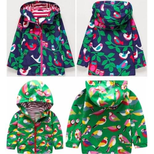 2018 Top Direct Selling Full Casual Girls Clothing Child Windproof Waterproof Outdoor Jacket Outerwear Trench Summer Thin