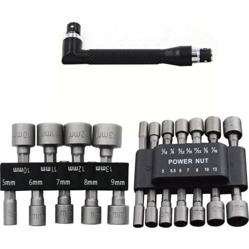 9/16Pc Powerful Socket Combination Hexagon Socket Wrench Screwdriver 5-13Mm Air Approved Socket Combination