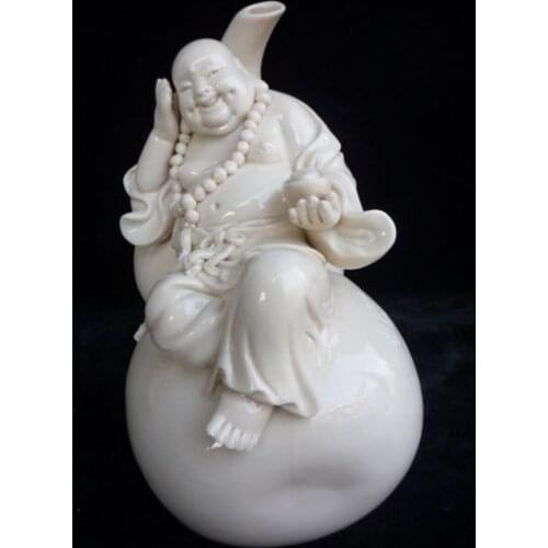 Blanc De China Dehua Porcelain Statue Of Bouddha