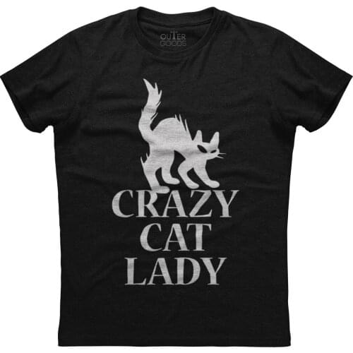 Crazy Cat Lady. Funny Cat Graphic Phrase Printed T-Shirt. Summer Cotton O-Neck Short Sleeve Mens T Shirt New S-3XL