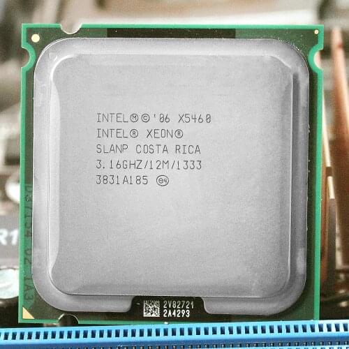 INTEL xeon X5460 LGA 775 Processor (3.16GHz/12MB/1333MHz/LGA771) 771 to 775 CPU work on 775 motherboard warranty 1 year