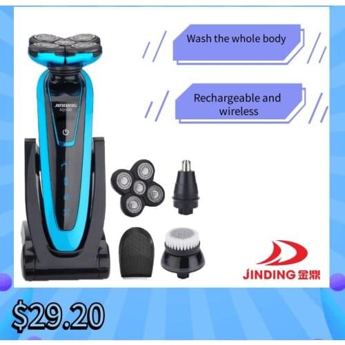 Electric Shaver Washable Floating Five Blade Heads Rechargeable Razor Wet-Dry Dual Use Beard Trimmer Shaving Machine Men F30
