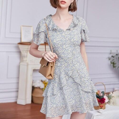 Vaiaye French sweet country dress popular in spring and summer