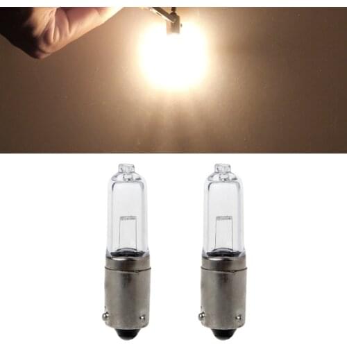 2x BAY9S H21W Halogen Light Bulb Backup Indicator Fog Car Lamp 12V 1.9A 250LM